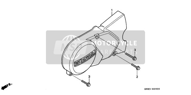 Honda C90 1996 Left Crankcase Cover (C90P/T) for a 1996 Honda C90